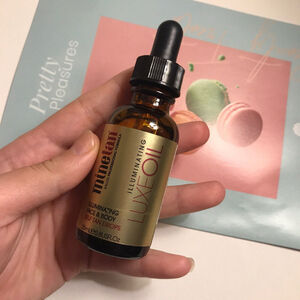 MINETAN Illuminating LuxeOil Face & Body Self Tan Drops 0.8 oz/25ml VEGAN - NEW